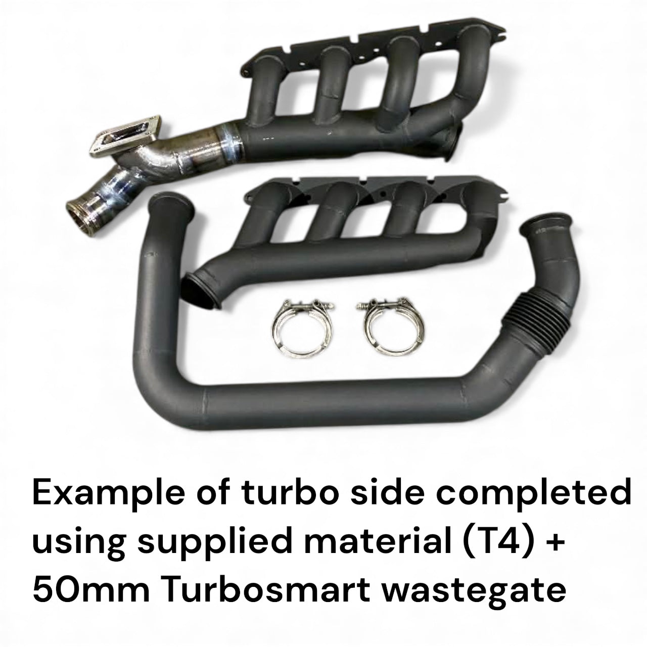 HQ, HJ, HX, HZ, WB LOG STYLE Universal Single Turbo Manifold Set