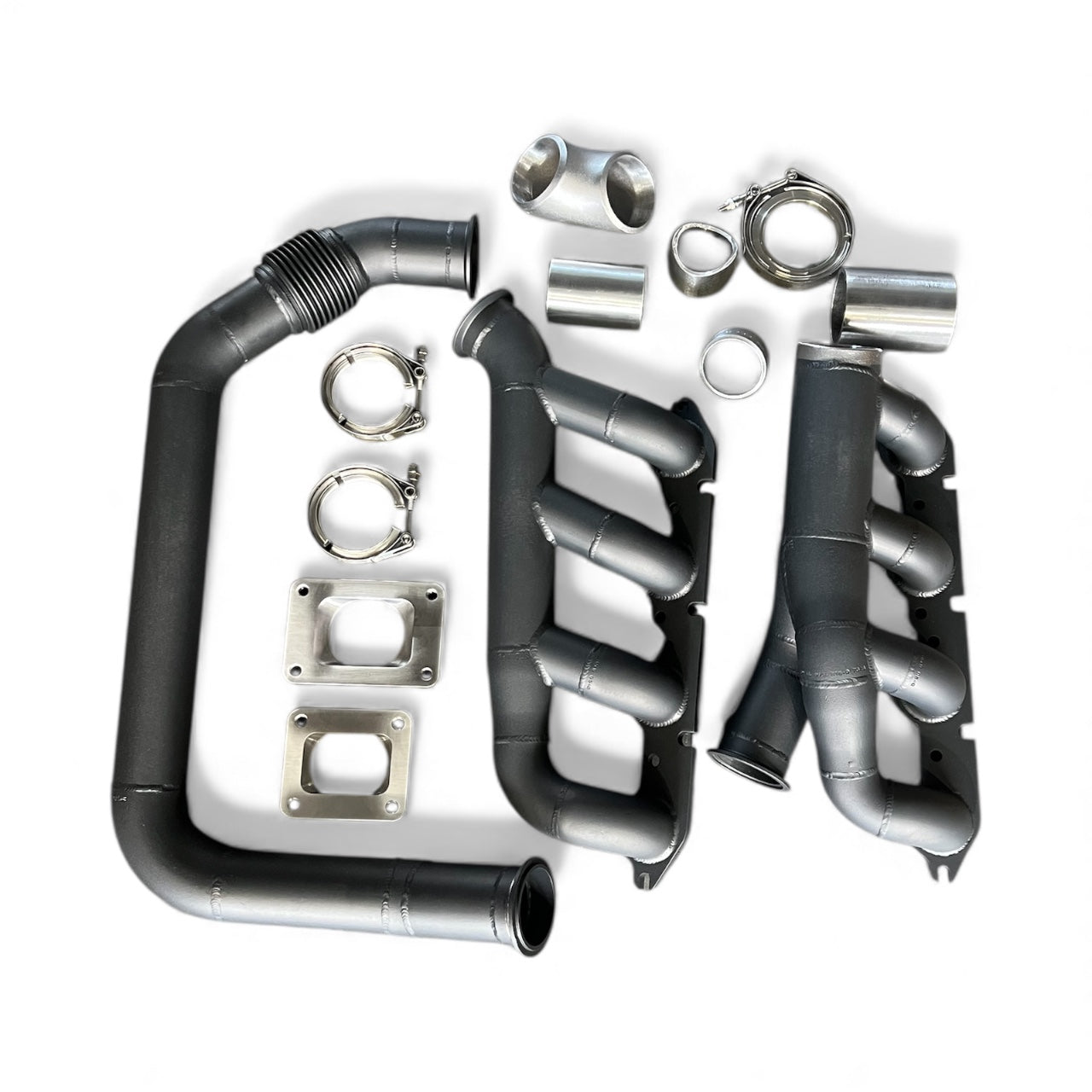 HQ, HJ, HX, HZ, WB LOG STYLE Universal Single Turbo Manifold Set