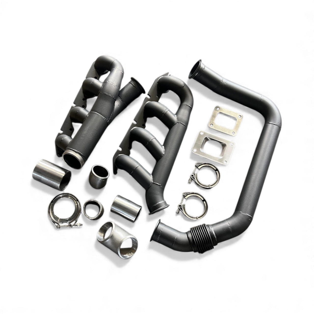 HQ, HJ, HX, HZ, WB LOG STYLE Universal Single Turbo Manifold Set